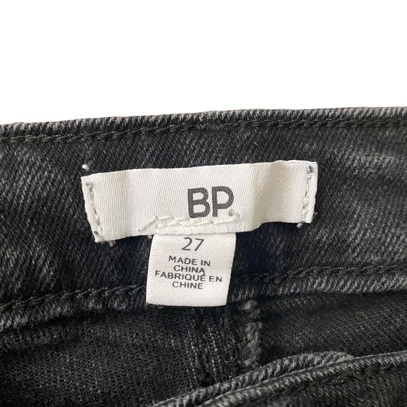 BP Exposed Button Fly High Rise Skinny Jeans in Black 27 - Picture 6 of 12
